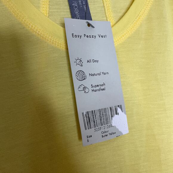 Sweaty Betty Easy Peazy Tank Top Yellow Thin Small - Picture 6 of 11